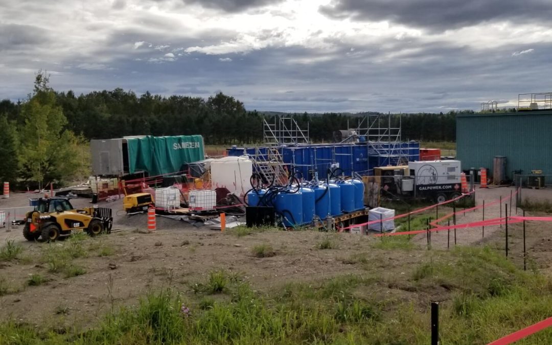 Dragage d’un basin de sédimentation de Rio Tinto Alcan